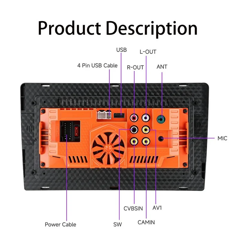 9008W Autoradio 9 pouces MP5 In-Cell avec CarPlay sans fil et Android Auto