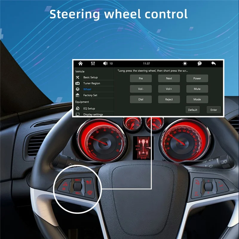 6.9 Inch Single DIN Car Stereo Wireless CarPlay Android Auto Bluetooth-compatible 5.2 Radio - Black