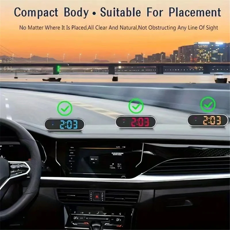 V11 Car HUD Display GPS KMH / MPH Speed LED Multi Color USB Powered for Car Dashboard - Black
