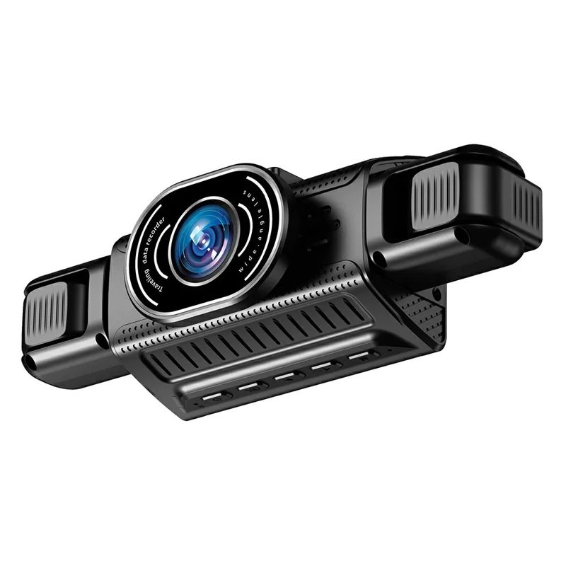 A36 4-Channel Dash Camera 1080P WiFi 170 Degree Wide Angle Night Vision Recording System for Car - Black