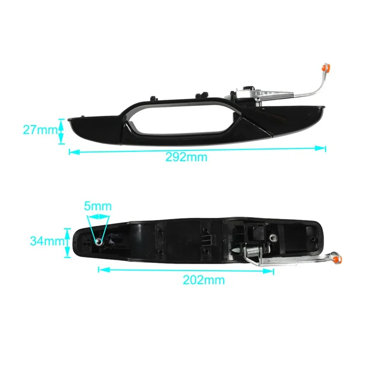 A7613-03 Remplacement de la Poignée de Porte Extérieure de Voiture à Gauche Arrière, OE: 20954815