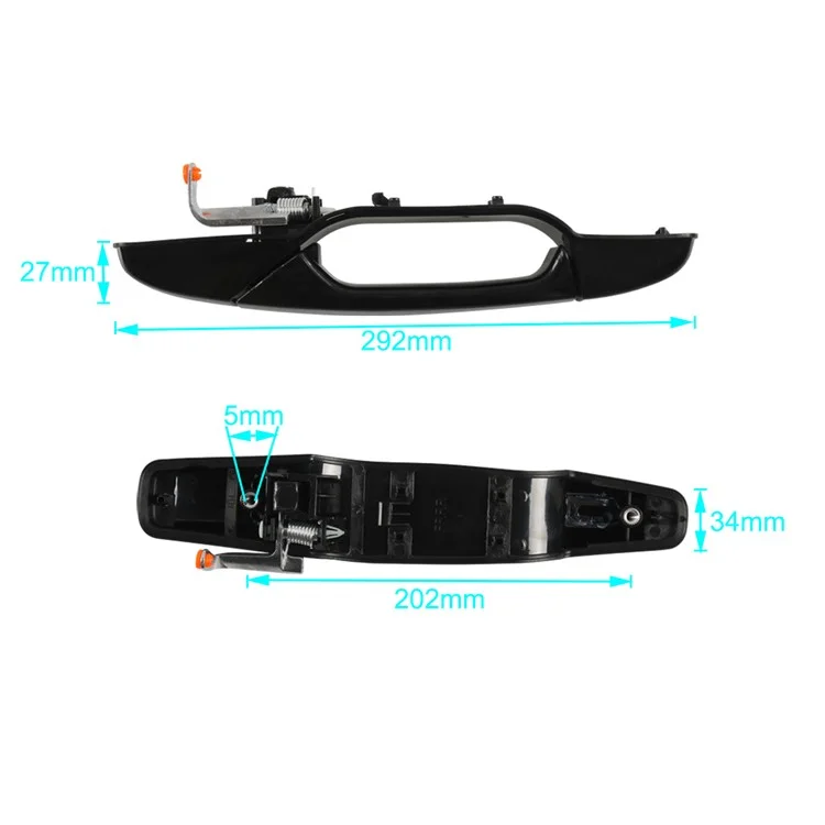 A7613-02 Poignée de Traction de Remplacement Pour la Porte Extérieure Droite Avant de la Voiture, OE: 25890220