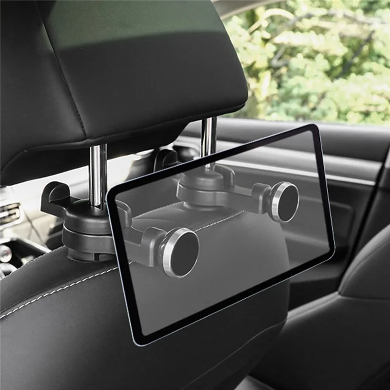 DM-034 Car Headrest Phone Holder Mount Strong Magnetic Tablet Holder Stand Bracket - Blue