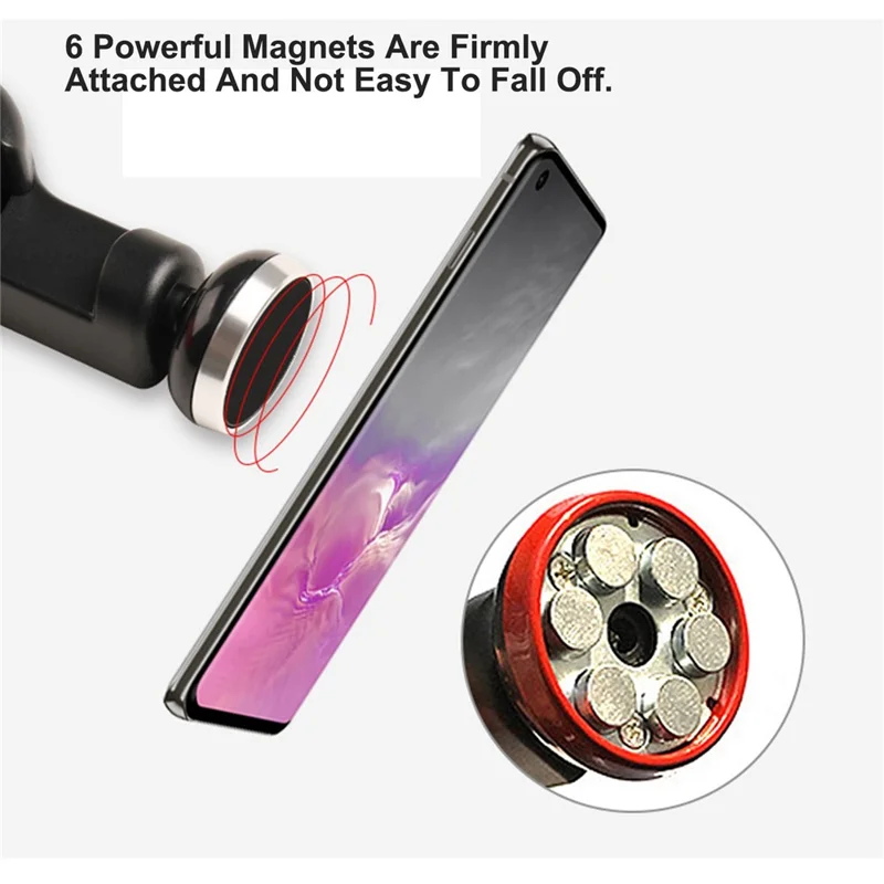 DM-034 Car Headrest Phone Holder Mount Strong Magnetic Tablet Holder Stand Bracket - Blue