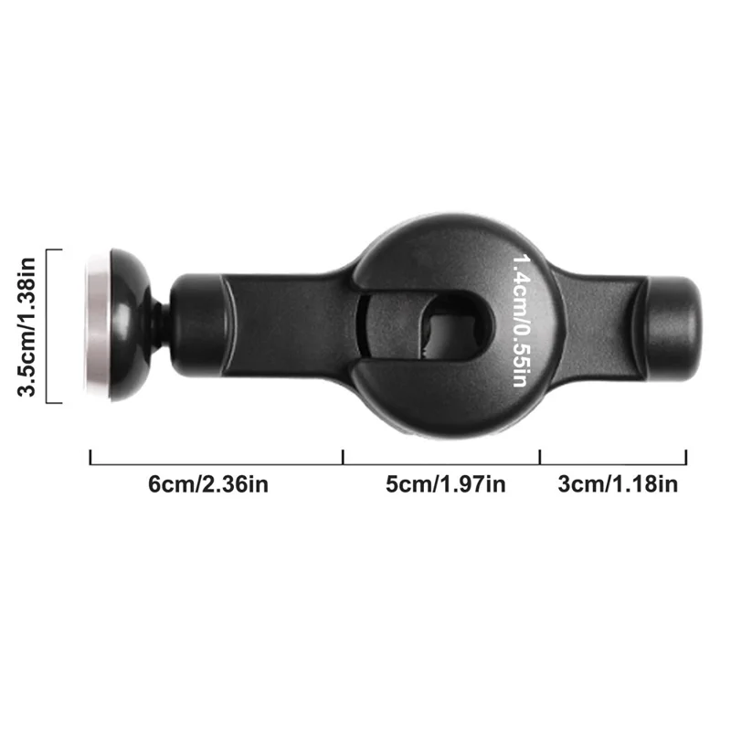 DM-034 Car Headrest Phone Holder Mount Strong Magnetic Tablet Holder Stand Bracket - Blue