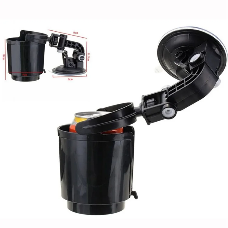 Suporte de Copo para Janela de Carro Ajustável com Ventosa, Suporte para Garrafa de Água e Lata de Bebida