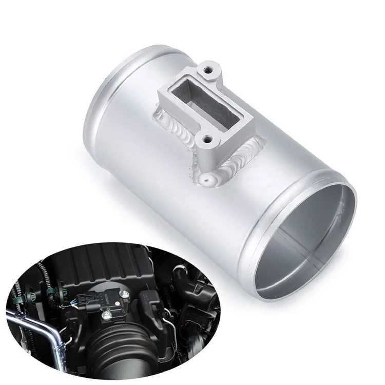 R-EP XH-UN605 Car Engine Air Intake Sensor Car MAF Sensor Air Flow Sensor Adapter Intake Meter Mount Base Air Intake Parts for Honda, Ford - 63mm / 2.5inch