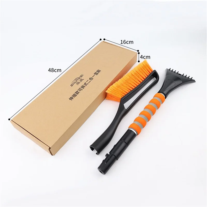 Shunwei X016 Winter Car Windshield Snow Snow Brusc - Laranja