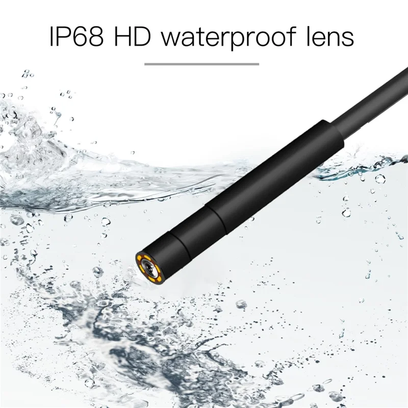 P10 10m Hard Wire 5.5mm Lens 2.8" IPS Screen Inspection Camera 1080P HD Handheld Endoscope Support TF Card