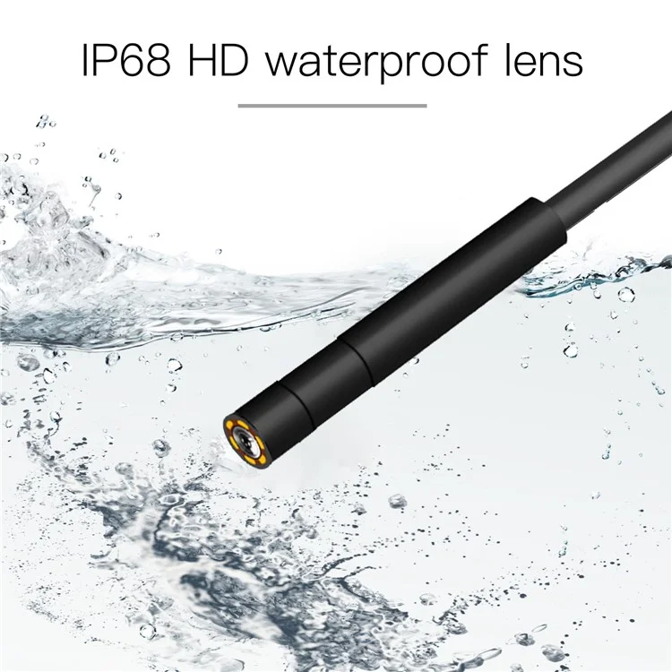 P10 5m Hard Wire 5.5mm Lens 2.8" IPS Screen 1080P HD Inspection Camera 8-LED Handheld Endoscope