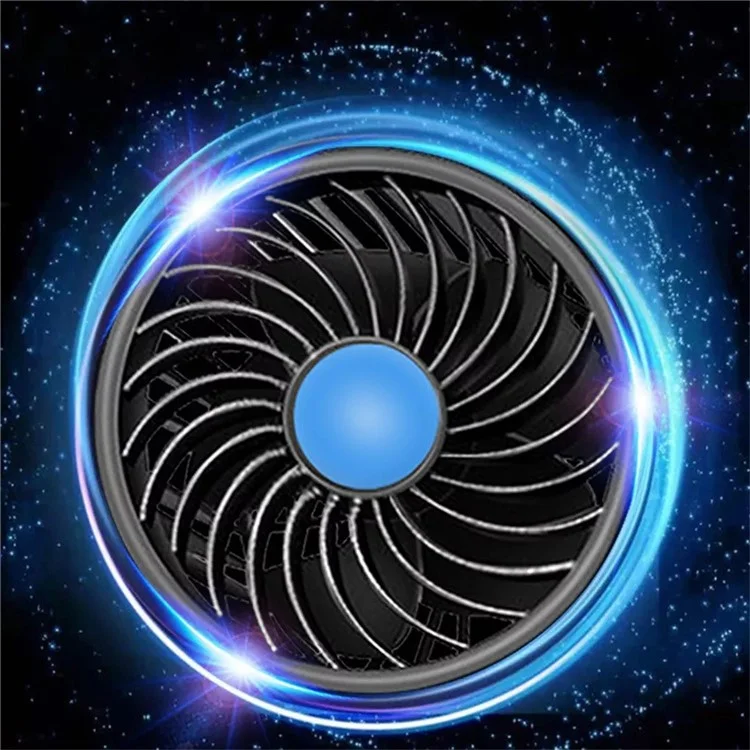 Ventilador de refrigeración para salpicadero de coche USB Eléctrico de Doble Cabezal, Aire Circulador de Fuerte Viento con Rotación de 360 Grados
