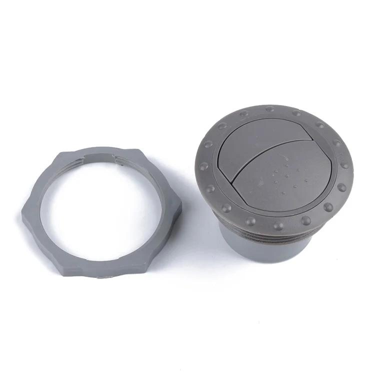A0674-01 Runde Luftentlüftungsabdeckung Für Rv-bus Yachtauto Klimaanlage Ventil Air Outlet Armaturenbrett (öffnung: 60 Mm) - Grau