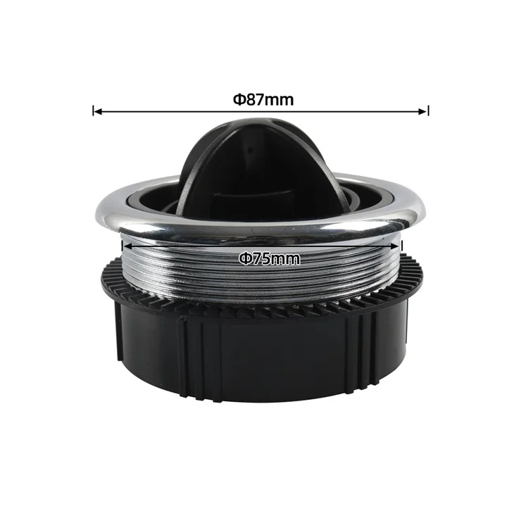 A6766-01 Autobus Ventilation Outlet Klimaanlage Auslasskugel Form RV Air Vent (φ87 / 75) - Gewindetyp
