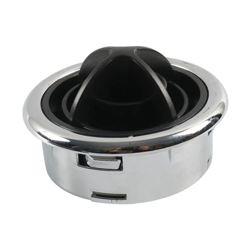 A6765 Snap-On Air Outlet for Cars RVs, Electroplating Air Vent Replacement Part for Vehicles Modified Trucks (Φ87 / 75)