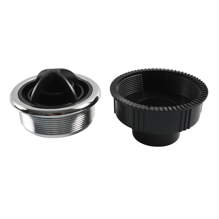 A6766-02 Air Conditioning Outlet Air Vent Exhaust Side Roof Round Air Ventilation Outlet for Car RV Truck (Φ87 / 75 / 48) - Type de filetage