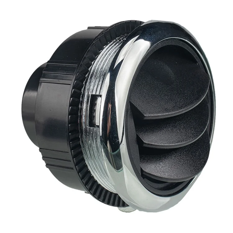 A1153-02 Style Intégral Accessoire de remplacement de la bouche d'aération Électroplaqué pour tableau de bord de camping-car pour véhicules Accessoires modifiés (Φ87 / 75 / 46) 