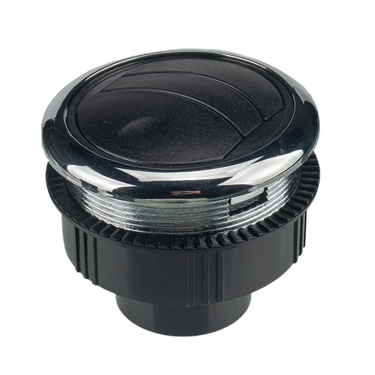 A1153-02 Style Intégral Accessoire de remplacement de la bouche d'aération Électroplaqué pour tableau de bord de camping-car pour véhicules Accessoires modifiés (Φ87 / 75 / 46) 