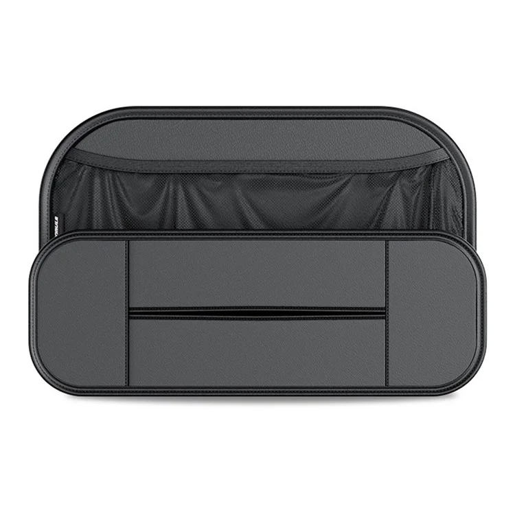 Organisateur de voiture Backseat PU Leather Car Seat Back Storage Holder pour smartphone, bouteille, tasse Accessoires universels pour voiture