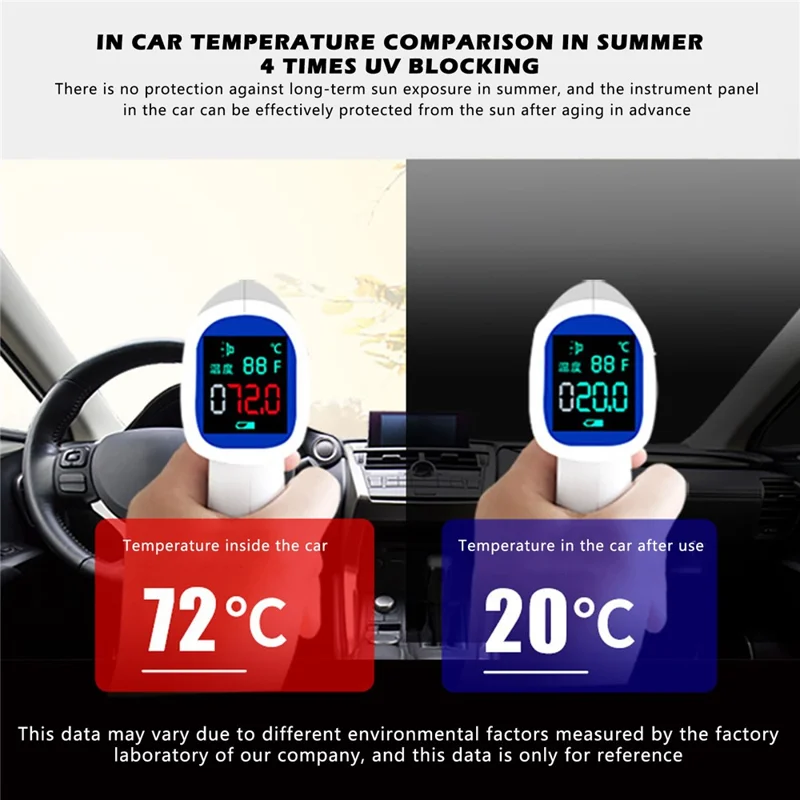 1026 190T Silver Coated Cloth Car Cover Reflective UV Protection Waterproof Car Hood - XL