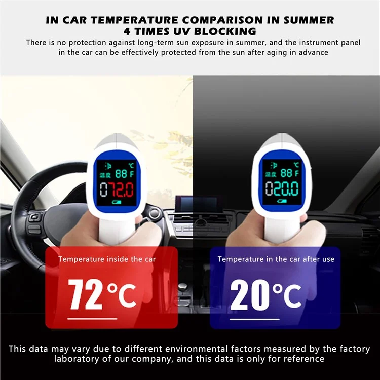 1026 190T Silver Coated Cloth Car Cover Reflective UV Protection Waterproof Car Hood - XXL