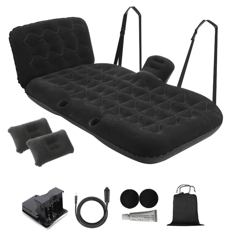 BY-888 Car Matelas D'air Air Automatique Blasse-couchage SUV Mat de Couchage de Camion Pour le Camping Trip de Randonnée de Voyage - Noir