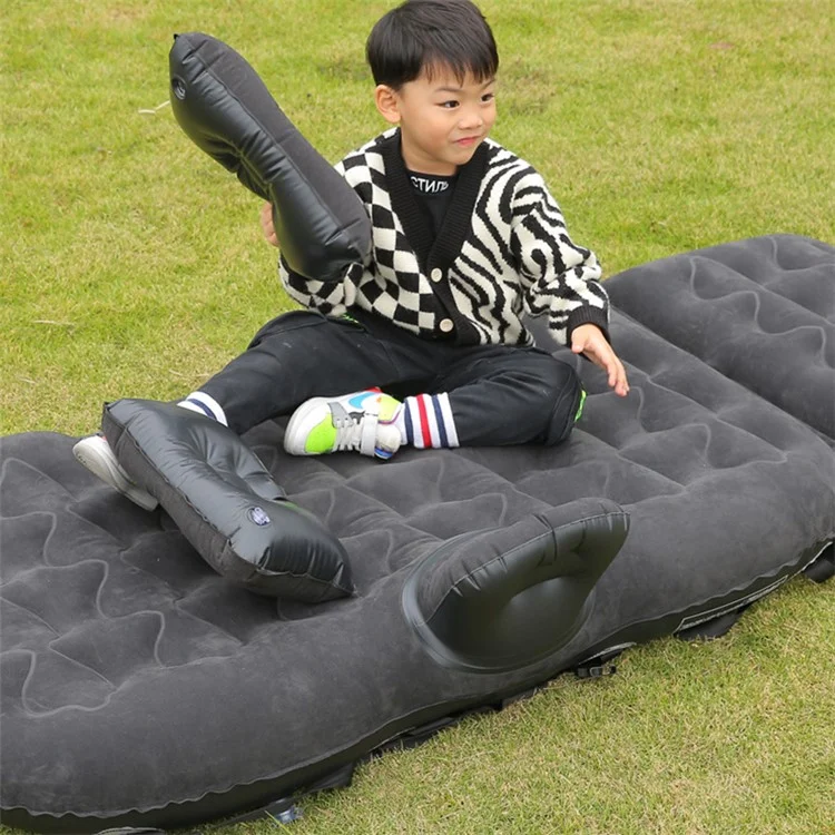 BY-888 Car Air Mattress Automatic Inflatable Bed SUV Truck Sleeping Mat for Camping Travel Hiking Trip - Black