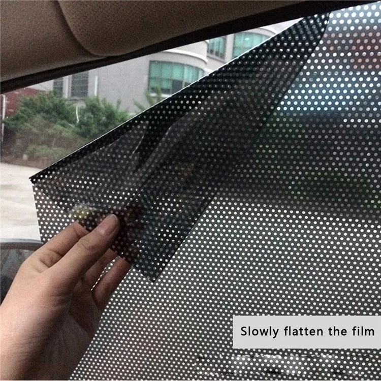 BY-337 Car Side Window Sunshade Sticker Anti-UV Privacy Protection Car Glass Windshield Film Black