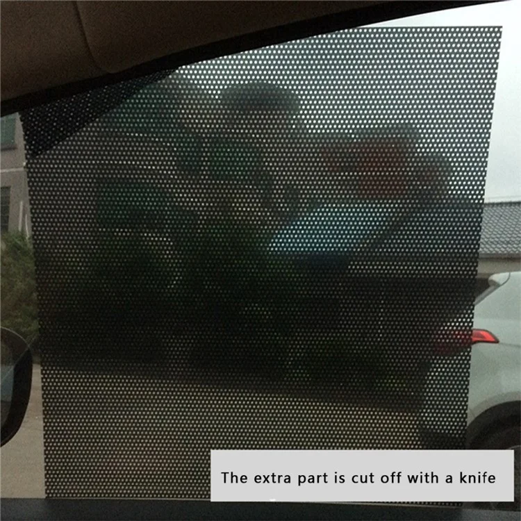 BY-337 Car Side Window Sunshade Sticker Anti-UV Privacy Protection Car Glass Windshield Film Black