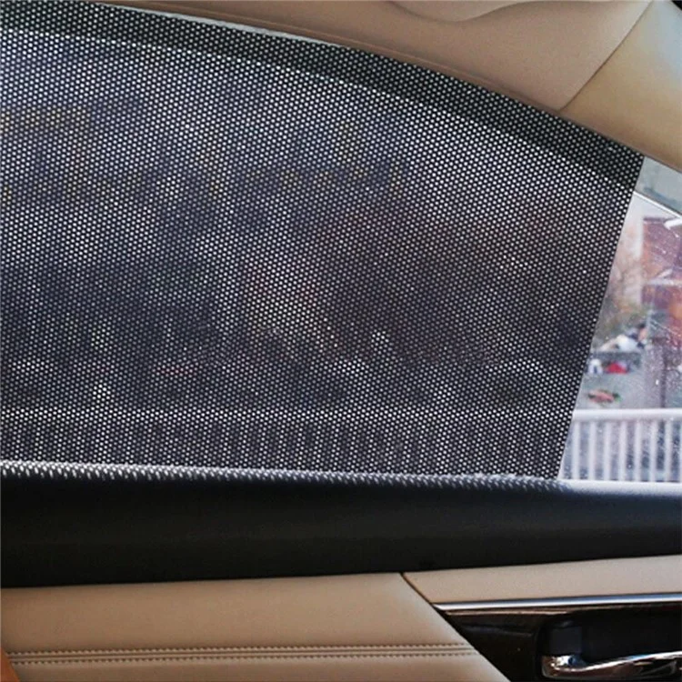 BY-337 Car Side Window Sunshade Sticker Anti-UV Privacy Protection Car Glass Windshield Film Black