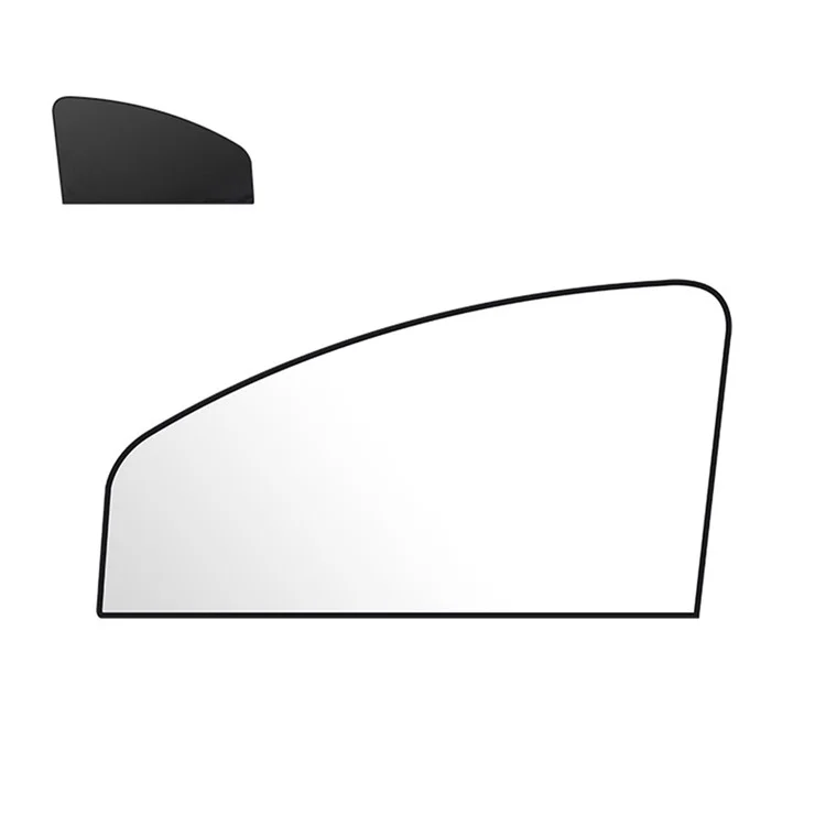 Tendina parasole magnetica in tessuto d'argento titanio per auto, protezione UV e privacy (lato conducente, 80x50x20cm)