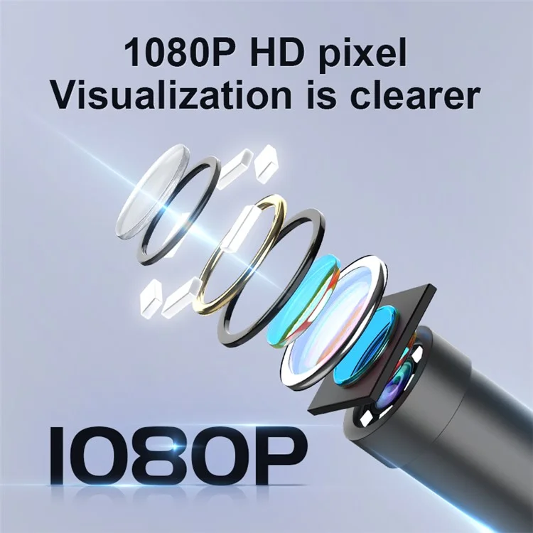 INSKAM P005 Pantalla de 4.3'' Cámara Endoscopio de una sola lente de Inspección Industrial Boroscopio con Cable de 5m