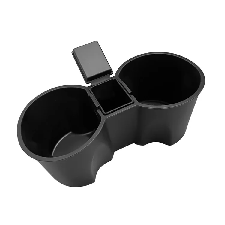 M30107 Para Tesla Model 3 / Y TPE+ABS Ashtray Design Car Center Console Organizador de Bebidas Suporte de Copo Bandeja