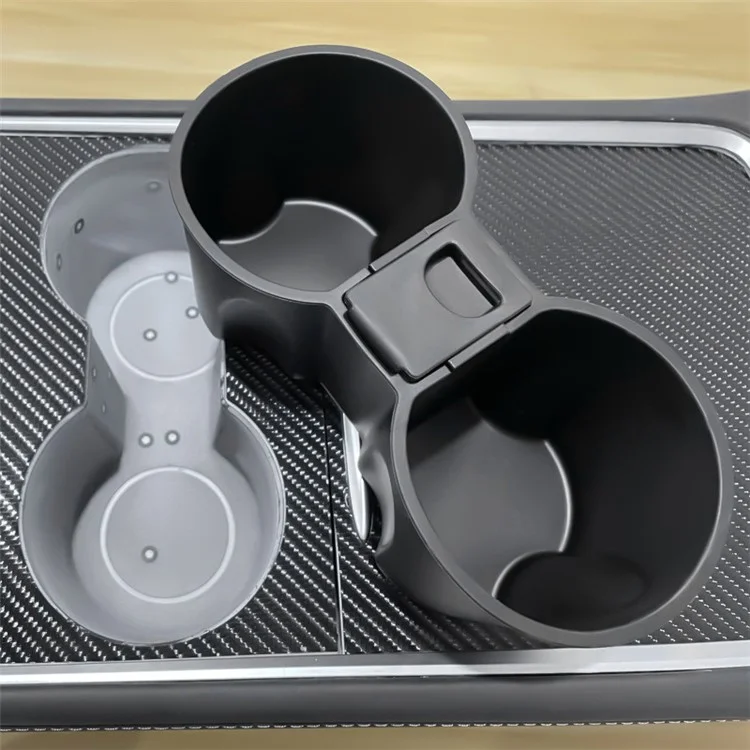 M30107 Para Tesla Model 3 / Y TPE+ABS Ashtray Design Car Center Console Organizador de Bebidas Suporte de Copo Bandeja