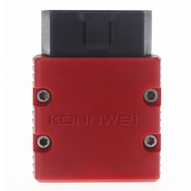 KONNWEI KW902 Bluetooth-compatible 4.0 5.0 ELM327 OBD2 IOS / Android Dual-Mode Car Fault Detector Diagnosis Device - Red