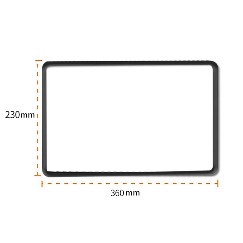 For Tesla Model Y / 3 Screen Silicone Case Car Display Screen Frame Protective Cover - Grey
