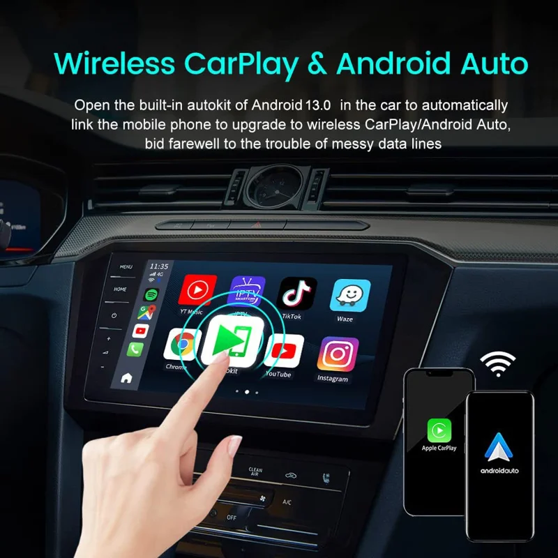 CARLINKIT CPC200-T2C Carplay Ai Box Android 13 QCM6125 8-Core Wireless TV Box 8+128G - US Version