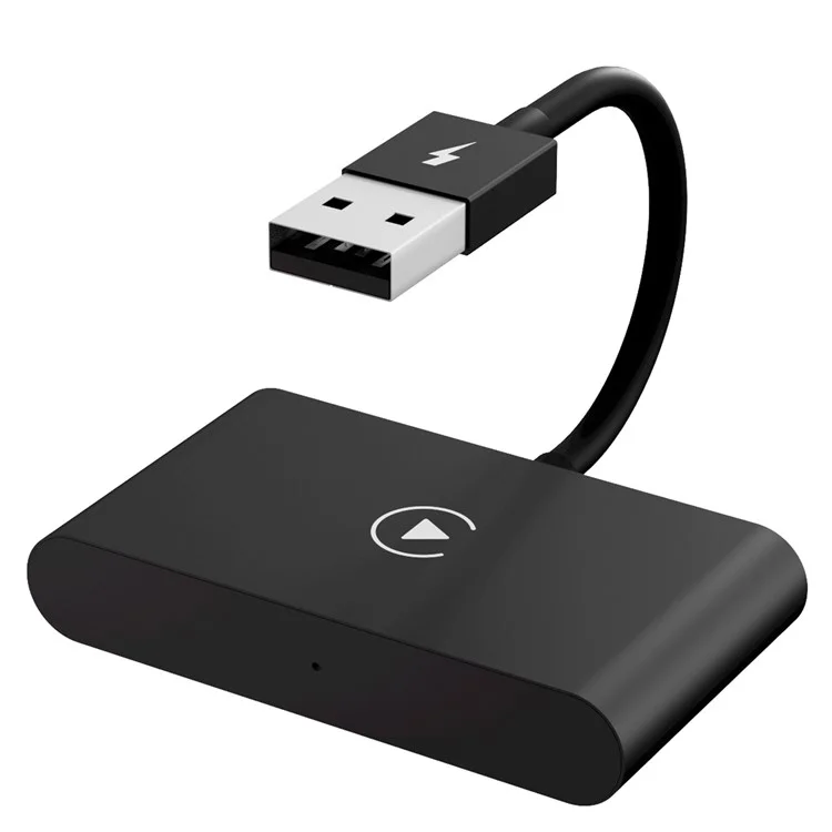 THT-020-2 Convertisseur sans fil CarPlay pour adaptateur CarPlay filaire Prise en charge de la mise à jour en ligne, Plug & Play - Noir 