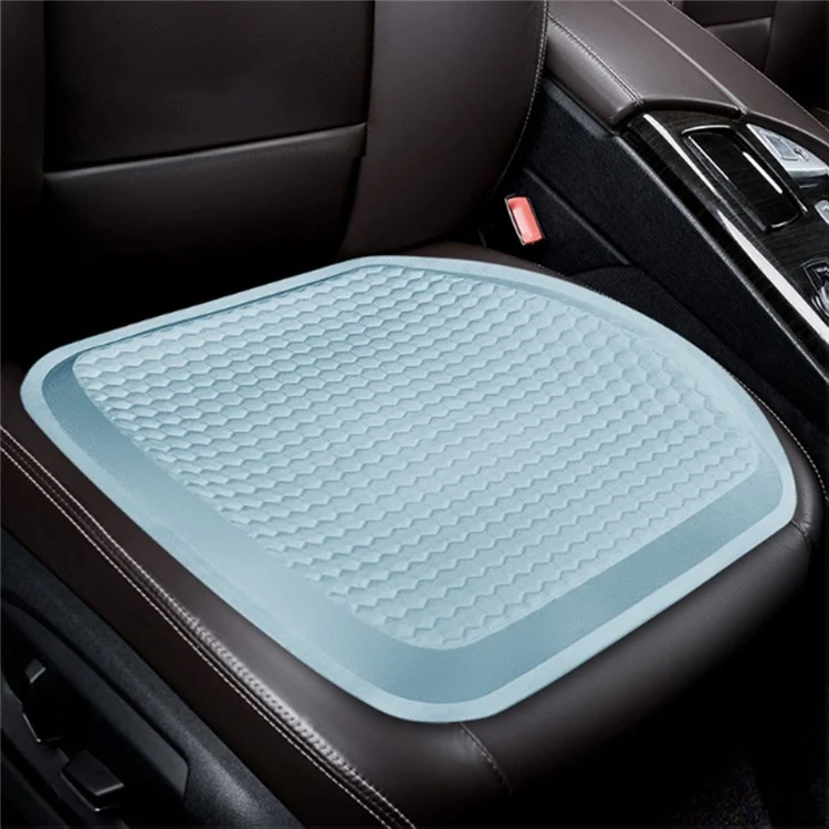Pad de siège de refroidissement pour voiture Coussin de siège en gel à pression soulageante et respirant pour chaise de bureau - Bleu