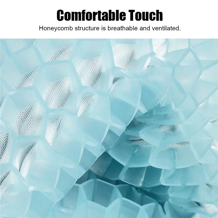 Pad de siège de refroidissement pour voiture Coussin de siège en gel à pression soulageante et respirant pour chaise de bureau - Bleu