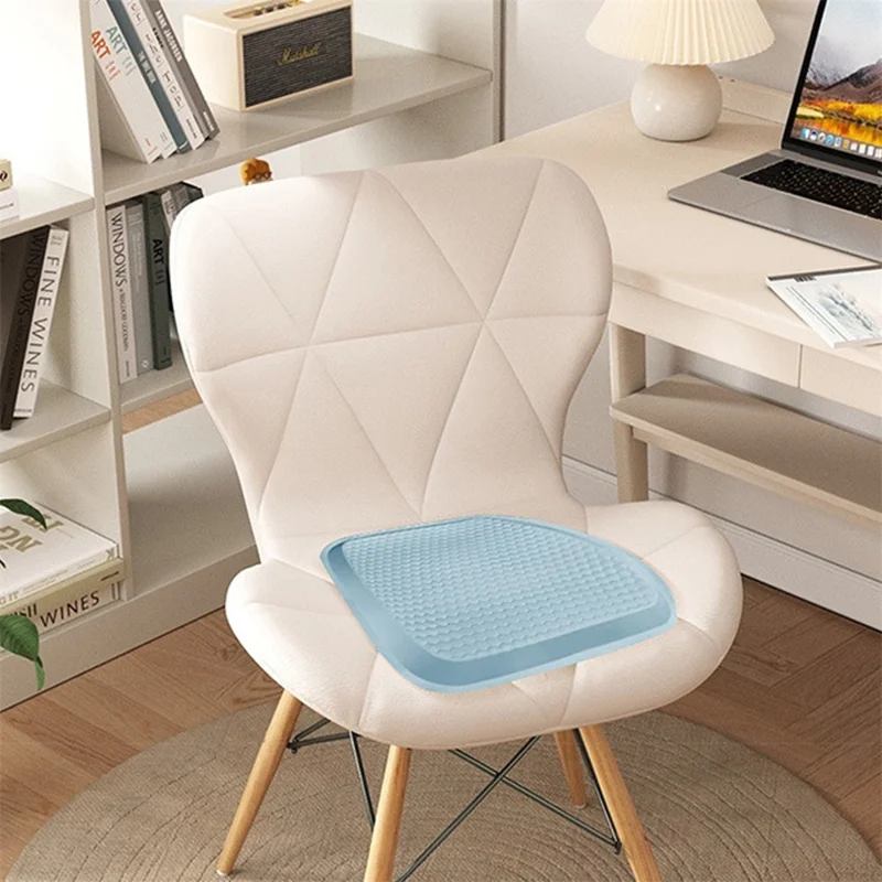 Car Cooling Seat Pad Pressure Relief Breathable Gel Seat Cushion for Home Office Chair - Grey