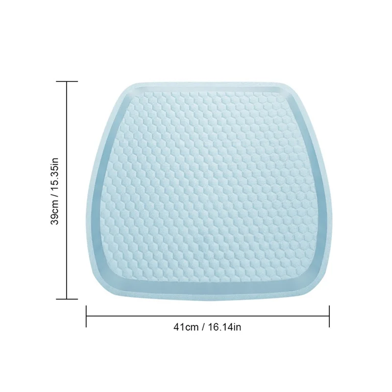 Car Cooling Seat Pad Pressure Relief Breathable Gel Seat Cushion for Home Office Chair - Grey