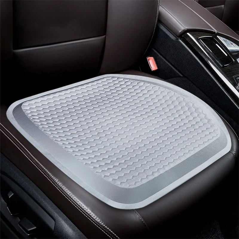 Car Cooling Seat Pad Pressure Relief Breathable Gel Seat Cushion for Home Office Chair - Grey