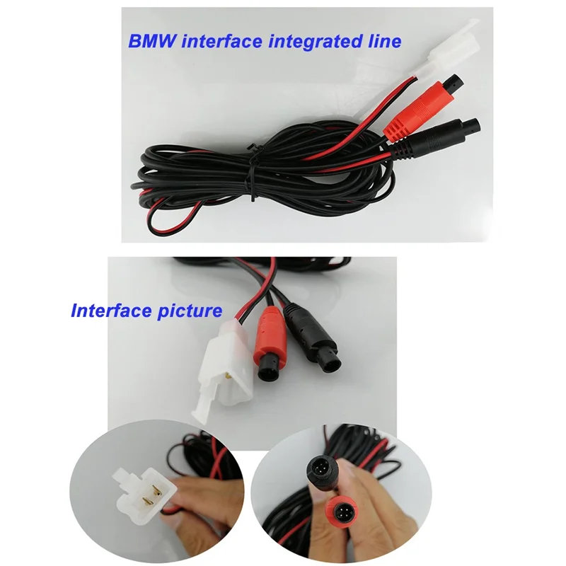 RH-304 4,3'' Ekran Dotykowy System Parkowania Samochodu Kąt Patrzenia 170 Stopni Okrągła Kamera Tylna z Kablem Wideo