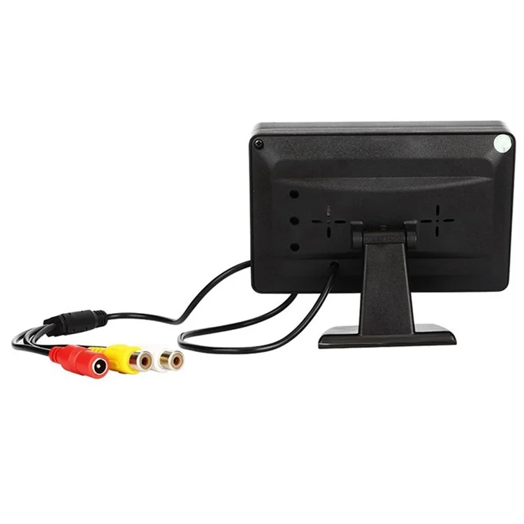 RH-307 Monitor de Exibição de Vídeo LCD de 4,3 Polegadas Com Câmera de Chapéu de Palha (AV Cable) Kit de Sistema de Estacionamento de Exibição Traseira