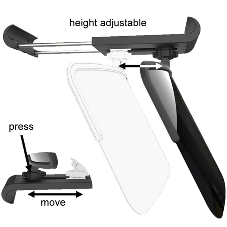 Car Visor Extender 360 Degree Adjustable Car Visor Sunshade Extender Windshield Shade (General Version)
