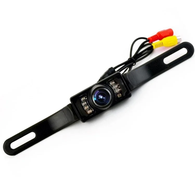 Écran LCD 5 pouces 2.4G Caméra de recul sans fil Moniteur Cadre de plaque d'immatriculation longue Caméra de voiture