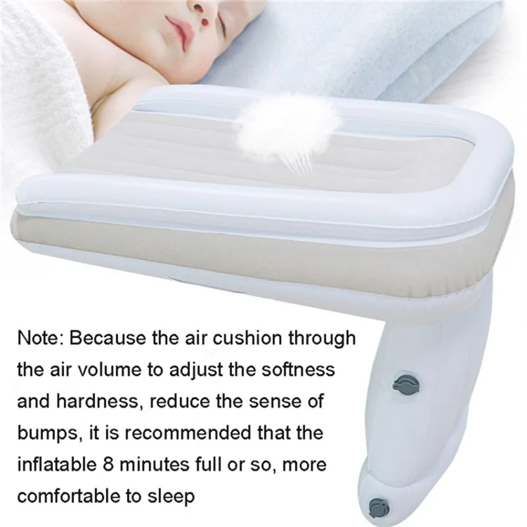 Coussin Gonflable d'Avion pour Bébé et Tout-Petit, Lit de Voyage en Forme d'Avion