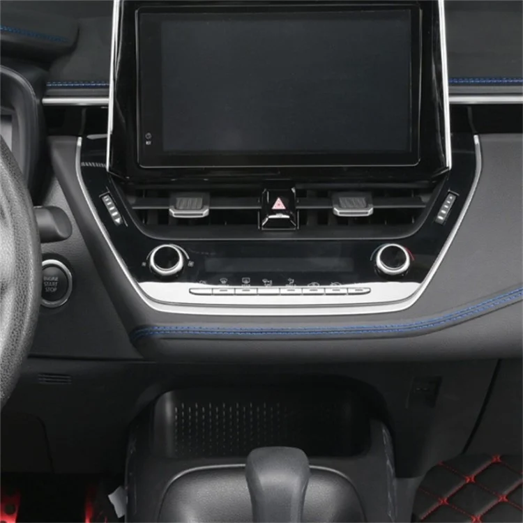 8m Car Interior Trim Strip Automobile Center Console PU Leather Adhesive Decorative Strip - Blue
