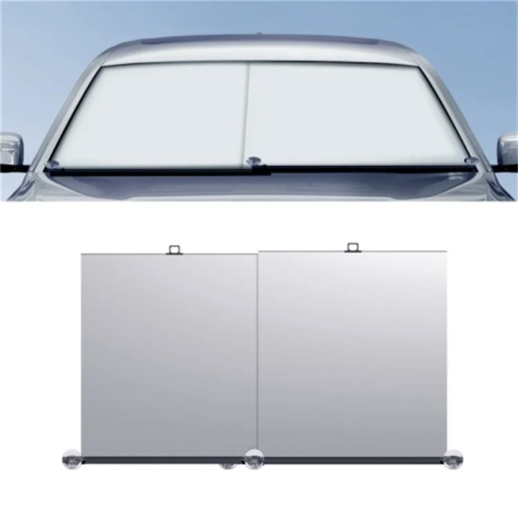 2 pezzi Parasole parasole per parabrezza dell'auto per l'estate Copertura parasole riflettente UV