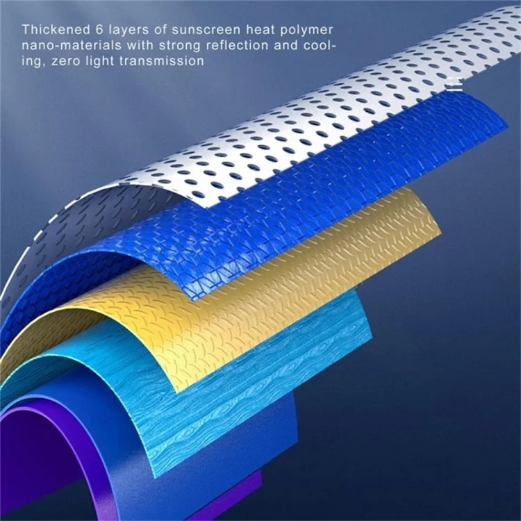 Car Windshield Sun Shade Auto SUV Sun Heat Block Hood Cover (2 Front Sun Visor + 4 Side Window Sunshade